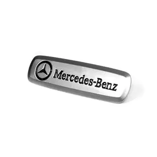 Mercedes Aluminium Emblem für Fußmatten (1 Stk) Foto 2