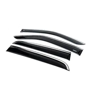 Windabweiser mit Chromleiste (4 Stk, Niken) Foto 2