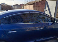 Renault Fluence 2009-2016 Windabweiser mit Chromleiste (4 Stk, Niken) Foto 6