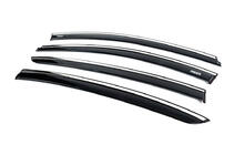 Renault Fluence 2009-2016 Windabweiser mit Chromleiste (4 Stk, Niken) Foto 7