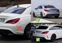 Mercedes CLA C117 2013-2019 Premium Schmutzfänger für CLA45 (4 Stk) Foto 2