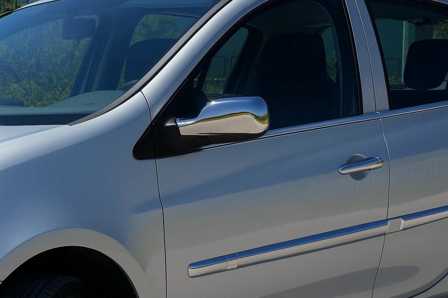 Renault Clio III 2005-2012 Fensterrahmen Zierleisten Edelstahl Aussen (4 Stk) Carmos - Türkischer Edelstahl Image