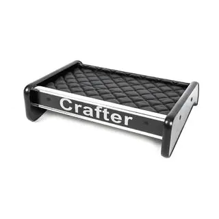 Ablagebrett für Armaturenbrett (Schwarz mit schwarzer Naht) Foto 3