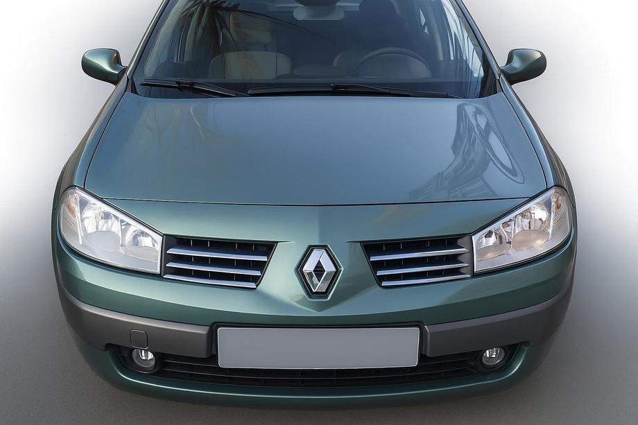 Renault Megane II 2004-2009 Chrom Kühlergrill Abdeckungen (Modell 2004-2006, 6 Stück, Edelstahl) Carmos - Türkischer Edelstahl Image