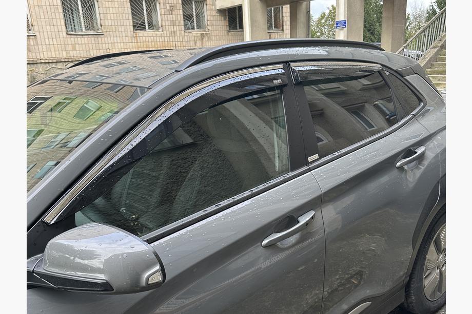 Hyundai Kona 2023- Windabweiser mit Chromleiste (4 Stk, Niken) Foto 2
