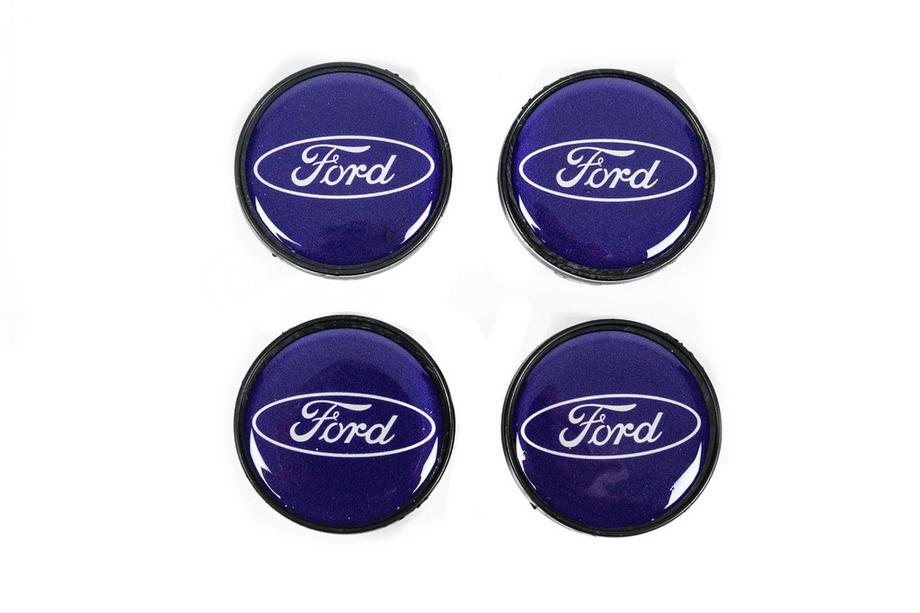 Ford Felgendeckel 53/51mm Blau frd5351bl (4 Stk) Foto 1