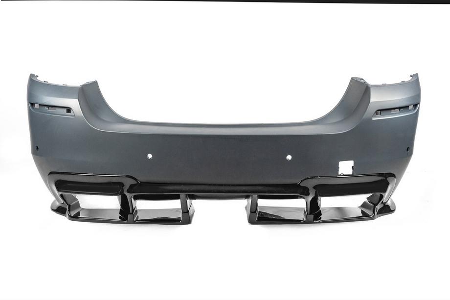 BMW 5 Series F10/F11 2010–2016 Heckdiffusor DPT V-1 (für M-Performance, Schwarz Glanz) Foto 3