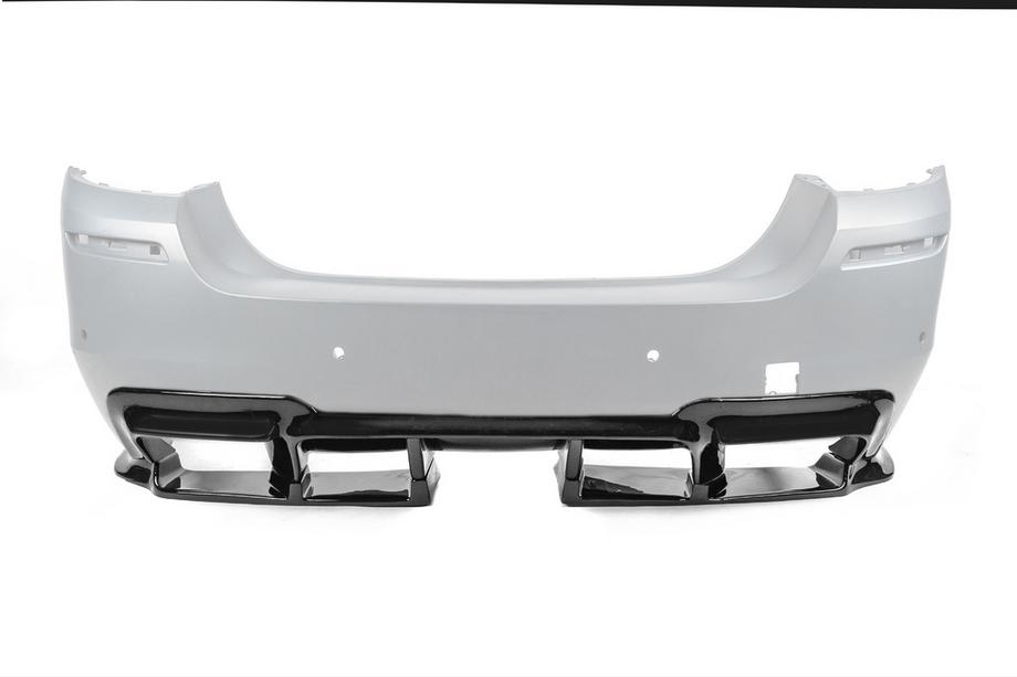 BMW 5 Series F10/F11 2010–2016 Heckdiffusor DPT V-1 (für M-Performance, Schwarz Glanz) Foto 4