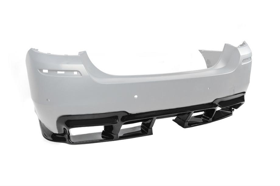 BMW 5 Series F10/F11 2010–2016 Heckdiffusor DPT V-1 (für M-Performance, Schwarz Glanz) Foto 16