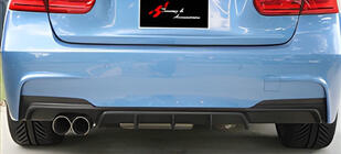BMW 3 Series F30/F31 2012-2019 Heckdiffusor DPT V-1 (für M Performance, Schwarz Glanz) Foto 1