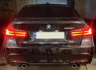 BMW 3 Series F30/F31 2012-2019 Heckdiffusor DPT V-3 (für M Performance, Schwarz Glanz) Foto 3