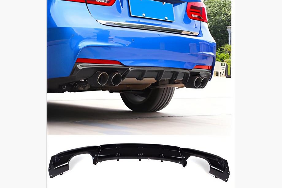 BMW 3 Series F30/F31 2012-2019 Heckdiffusor DPT V-3 (für M Performance, Schwarz Glanz) Foto 4