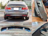 BMW 3 Series F30/F31 2012-2019 Heckdiffusor DPT V-4 (für M Performance, Schwarz Glanz) Foto 4