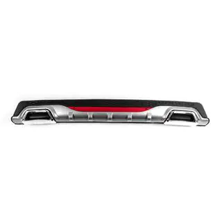 Universal Heckdiffusor DPT AMG Style V-4 (ABS) (Grau+Schwarz Glanz) Foto 1