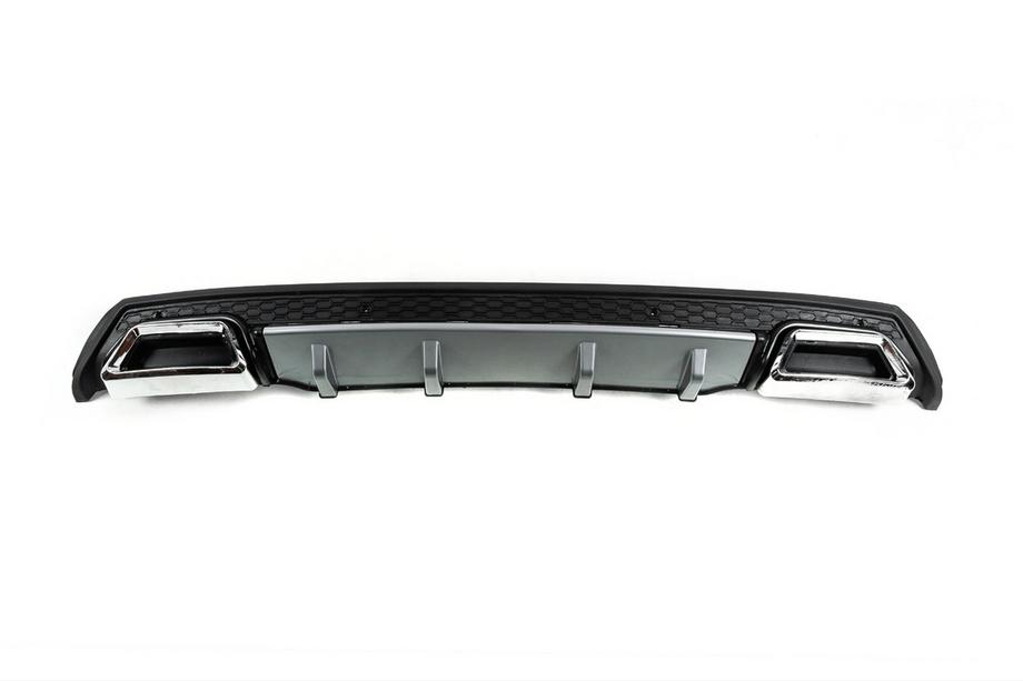 Universeller Heckdiffusor DPT V-4 (ABS) (Grau + Schwarz Glanz) Foto 1
