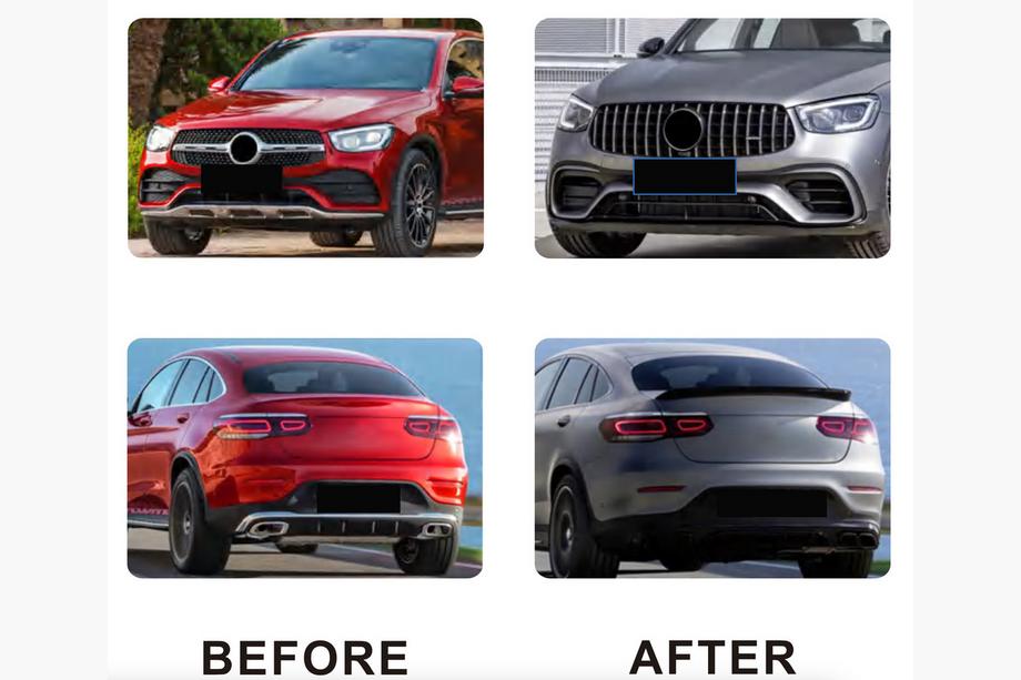 Mercedes GLC coupe C253 2016-2023 Bodykit Komplettsatz 2020-2022 (GLC63 AMG) Foto 2