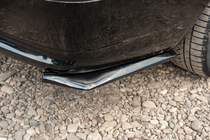 Universelle Flap Heckstoßstangenabdeckung DPT (ABS) (2Stk) (Schwarz Glanz) Foto 2