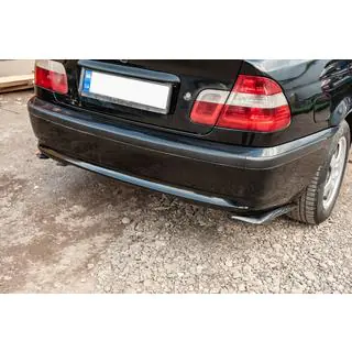 Universelle Flap Heckstoßstangenabdeckung DPT (ABS) (2Stk) (Schwarz Glanz) Foto 3
