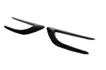 Universelle seitliche Lufteinlässe DPT V-2 (ABS) (2Stk) (Schwarz Glanz) Foto 2