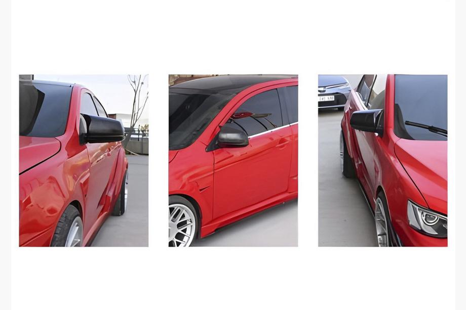 Mitsubishi Lancer X 2008- Spiegelabdeckungen BMW-Style (2 Stk) Foto 2