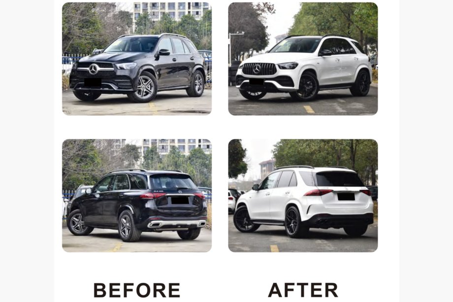Mercedes GLE W167 2018- AMG GLE53 2018-Design Bodykit-Set (mit kompletter Heckstoßstange) Foto 2