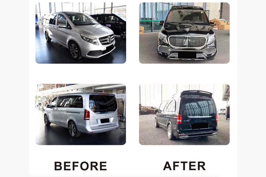 Mercedes Vito/V-class W447 2014- Bodykit Set (Maybach Type-GLS, mit Motorhaube) Foto 4
