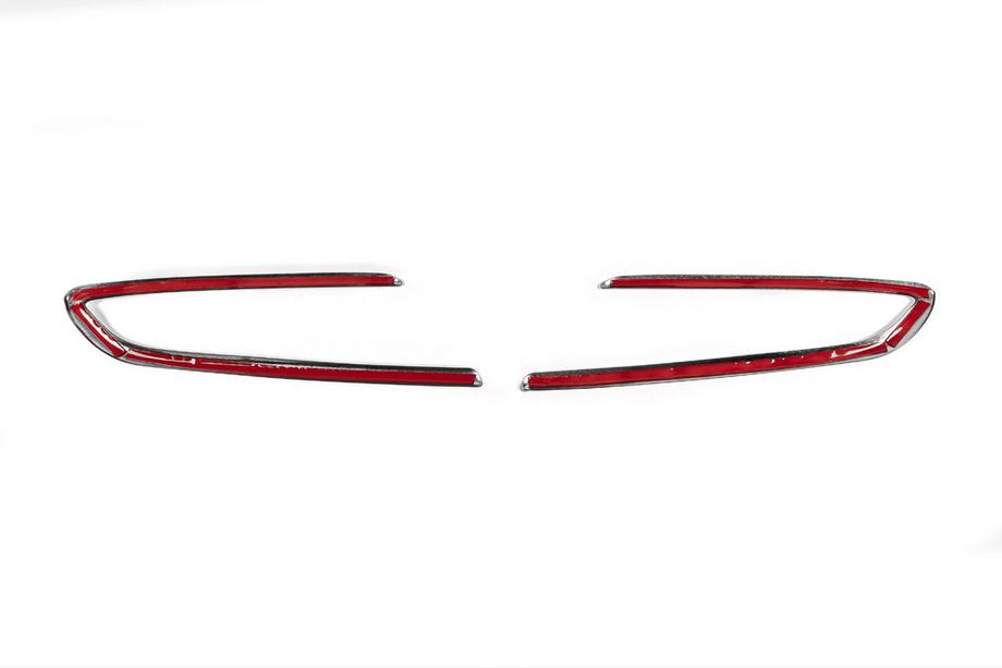 Opel Astra K 2016-2021 Chrom Blenden für Nebelscheinwerfer Carmos (SD/SW/HB/GTC, 2 Stk., Edelstahl) Foto 4