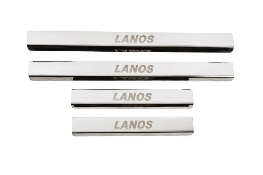Chevrolet Lanos 1998–2017 Einstiegsleisten für Schweller (Carmos V3, Edelstahl) Image
