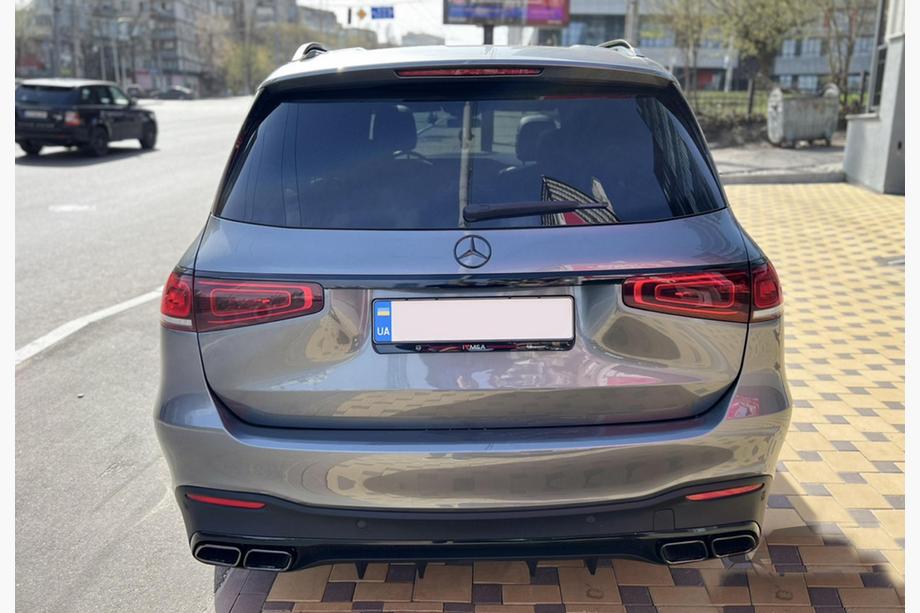 Mercedes GLS X167 2019- Heckdiffusor mit Endrohren BlackEdition (Design GLS63) Foto 2