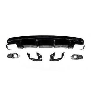Heckdiffusor Black (Design CLA45 mit Endrohren)