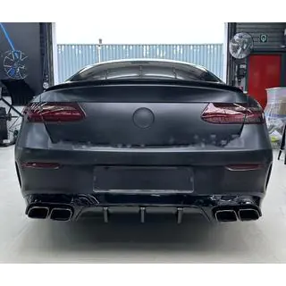 Heckdiffusor Black mit Endrohren Black (Design AMG63) Foto 1