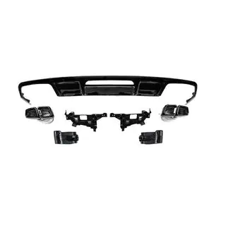 Heckdiffusor mit Endrohren Black (2015-2018, CLS63 Design) Foto 2