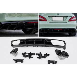 Heckdiffusor mit Endrohrblenden Black (2015-2018, GT63 Design) Foto 1