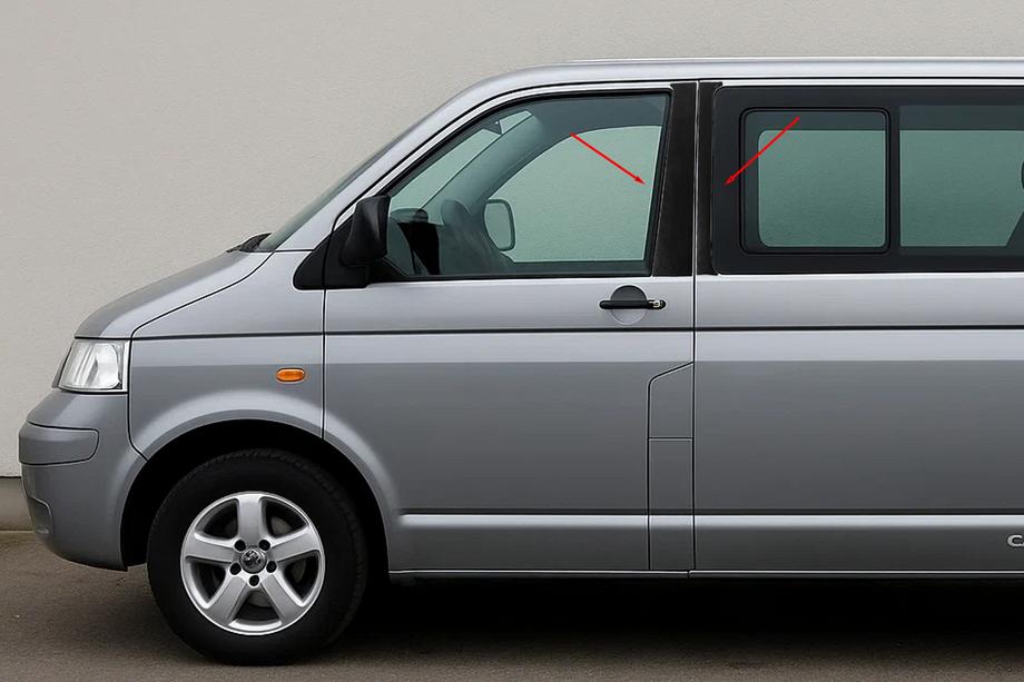 Volkswagen T5 Multivan 2003–2010 T&uuml;rleisten Abdeckungen EuroCap Foto 1