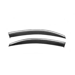 Windabweiser mit Chromleiste Niken Luxury (2 Stk) Volkswagen Caddy 2004-2010 Foto 2