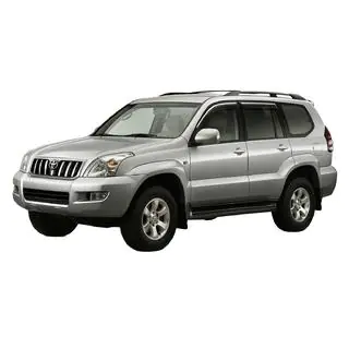 Windabweiser mit Chromleiste Niken Luxury (4 Stk) Toyota Land Cruiser Prado 120 2002-2009 Foto 1