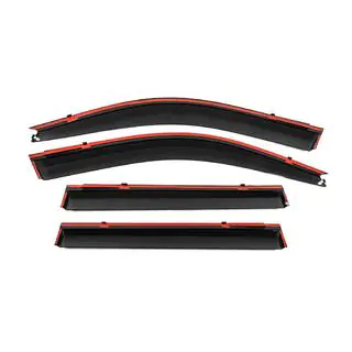 Windabweiser mit Chromleiste Niken Luxury (4 Stk) Toyota Land Cruiser Prado 120 2002-2009 Foto 4