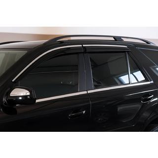 Windabweiser mit Chromleiste Niken Luxury (4 Stk) Mercedes ML W164 2005-2011 Foto 1