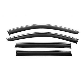 Windabweiser mit Chromleiste Niken Luxury (4 Stk) Subaru Outback 2009-2014 Foto 1