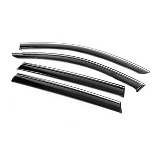 Windabweiser mit Chromleiste Niken Luxury (4 Stk) Subaru Outback 2009-2014 Foto 2