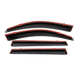 Windabweiser mit Chromleiste Niken Luxury (4 Stk, Lang) Toyota Rav 4 2006-2013 Foto 3
