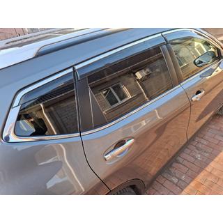 Windabweiser mit Chromleisten Niken Luxury (6 Stk) Nissan X-trail T32/Rogue 2014-2021 Foto 2