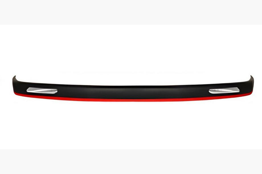 Universelle Frontlippe DPT Red V-1 (ABS, Schwarz Glanz) Foto 1