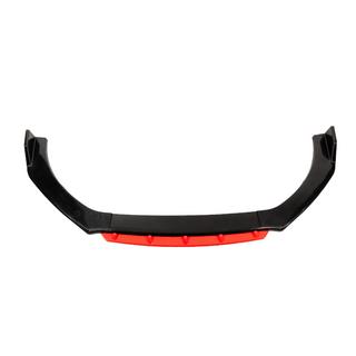 Universelle Front Lip Spoiler DPT Red V-2 (ABS, Schwarz Glanz) Foto 1