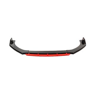 Universelle Front Lip Spoiler DPT Red V-2 (ABS, Schwarz Glanz) Foto 2