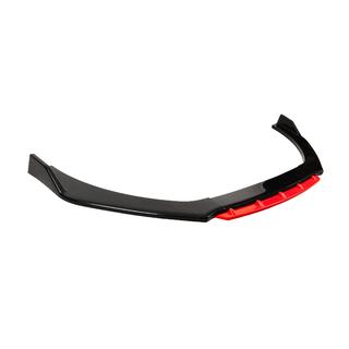 Universelle Front Lip Spoiler DPT Red V-2 (ABS, Schwarz Glanz) Foto 4