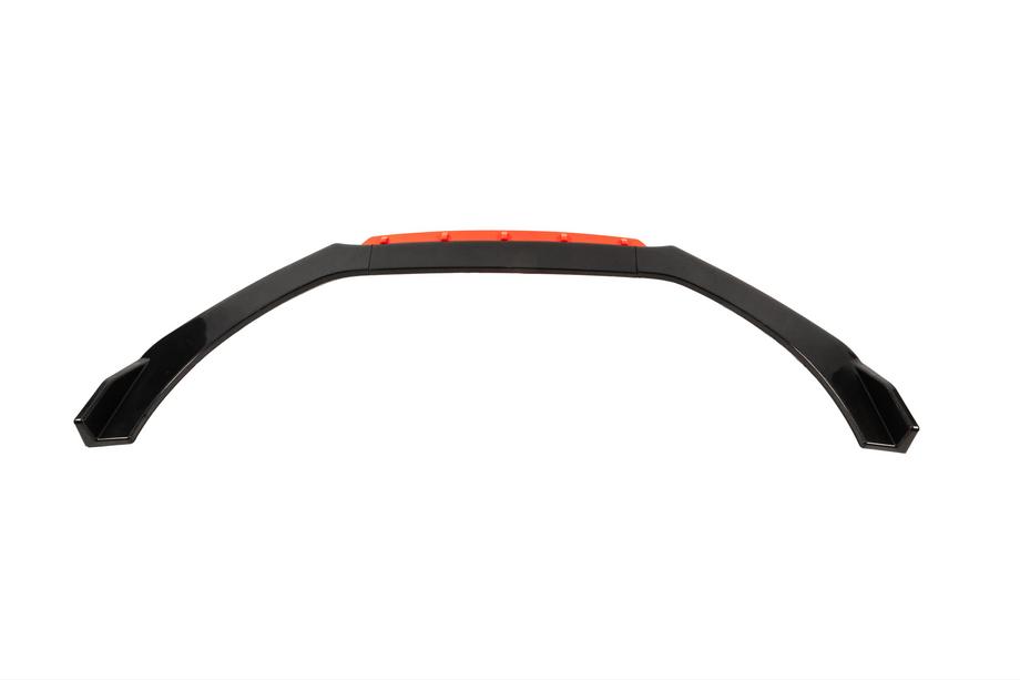 Universelle Front Lip Spoiler DPT Red V-2 (ABS, Schwarz Glanz) Foto 5