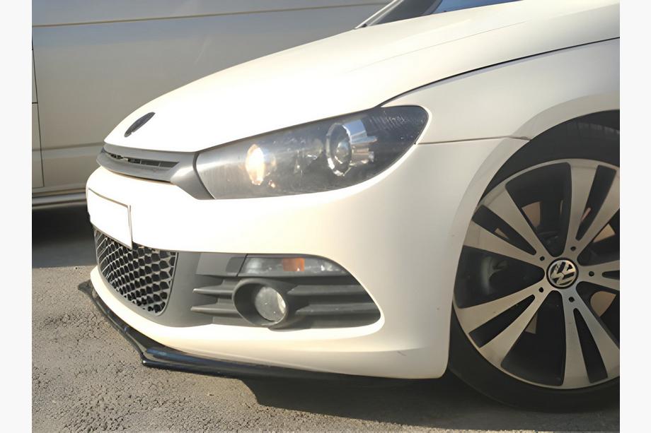 Volkswagen Scirocco 2008-2017 Front Lip Spoiler DPT (2008-2017, Schwarz Glanz) Foto 1
