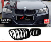 BMW 3 Series E90/E91 2005-2011 M-Look Nieren (2008-2011, Schwarz Glanz) Foto 2