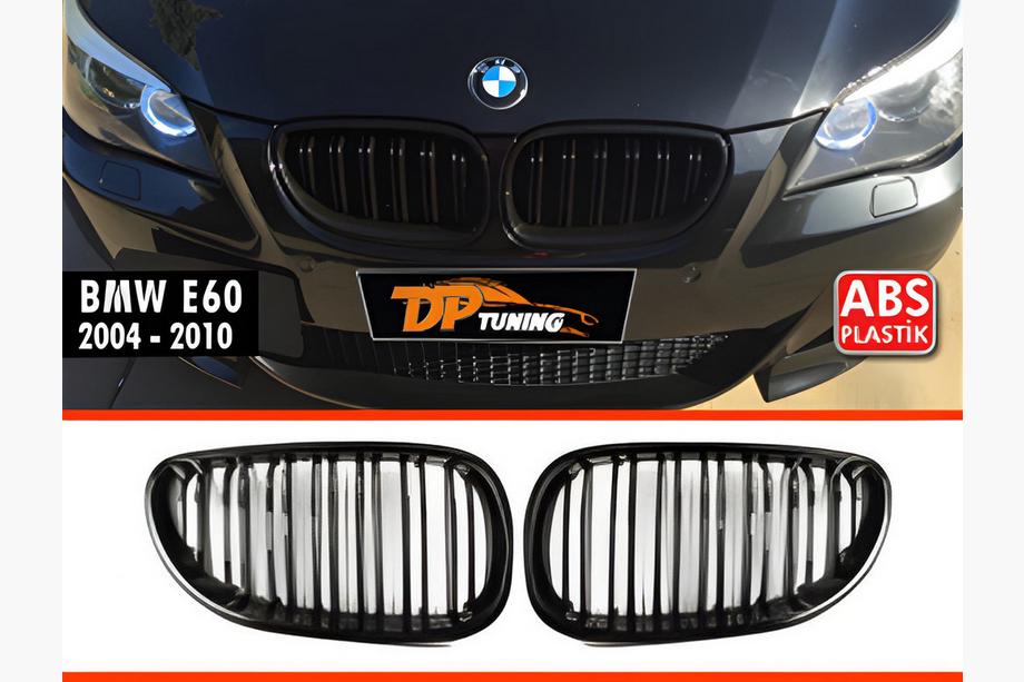 BMW 5 Series E60/E61 2003-2010 Nieren M-Look (Schwarz Glanz) Foto 2